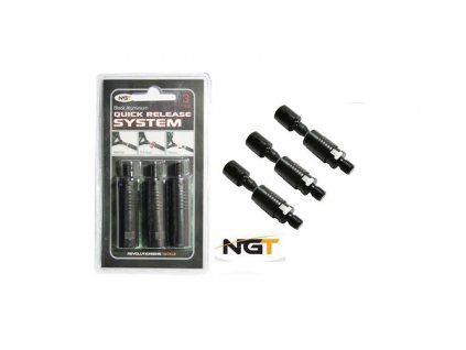 NGT Rychlospojka Quick Release Connector Black 3 ks