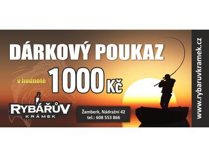 Dárkový poukaz v hodnotě 1000 Kč