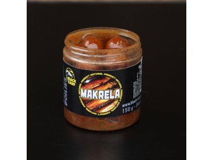 BLACK CARP Boilies dipované Makrela 150g