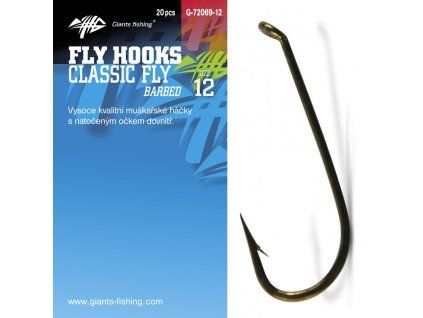 Muškařské Háčky Giants fishing Classic Fly 20ks