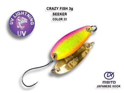 Crazy Fish plandavka Seeker 3g color 33