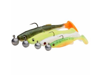 Savage Gear Fat Minnow T Tail RTF Darkwater Mix 4ks
