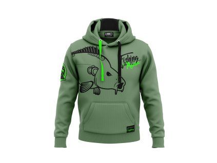 Hotspot Design Mikina Fishing Mania zelená 2