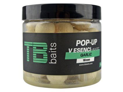 TB Baits Plovoucí Boilie Pop Up White Garlic + NHDC 65 g 2