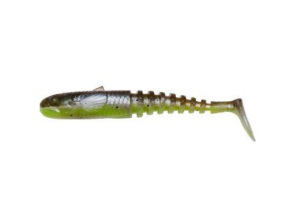 Gumová nástraha Gobster Shad Green Pearl Yellow
