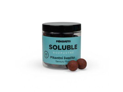 Mikbaits Rozpustné Boilie Soluble Pikantní švestka 250 ml