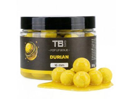 TB Baits Plovoucí Boilie Pop Up Durian + NHDC 50 g