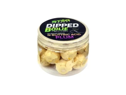 Stég dipované boilies Butyric Acid Švestka