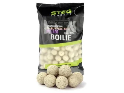 Stég Long Life boilie 1 kg 20 mm Butyric Acid Švestka