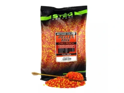 Steg Method pellet Mix 800 g 3 mm Chilli broskev