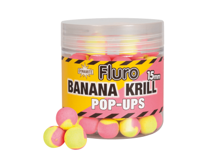 Boilies Pop Up Fluro Two Tone 150 ml banan krill