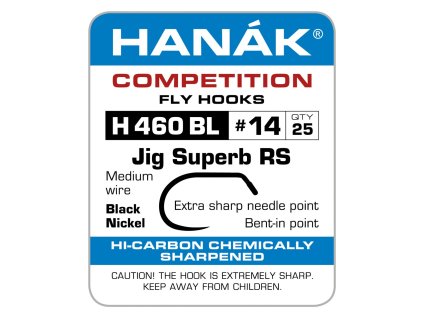 Muškařské Háčky Hanák H 460 BL bez protihrotu