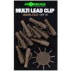 Korda Závěsky Multi Lead Clip Gravel 10ks