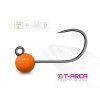 Wolframový jig Delphin T AREA BL 5 ks fluo oranžový 4