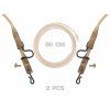 Zfish Montáž Závěska Heavy Duty s bužírkou + QC 2ks 50 cm 2